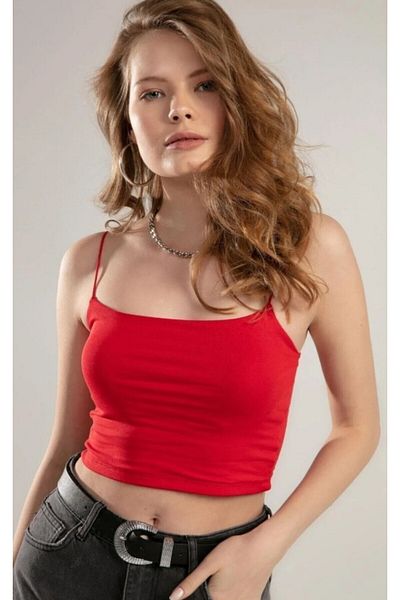 Lion Collection Crop Bustier with Rope Strap