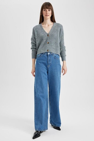 DeFacto Cardigan Regular Fit Thessaloniki Cardigan s výstřihem do V - R1262az23wn