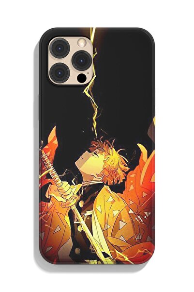 Modiwa Design Apple Iphone Uyumlu Demon Slayer - Zenitsu Agatsuma Siyah Kaba ...
