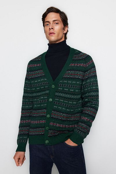 Green Men Cardigans Cozy and Stylish Knitwear Trendyol