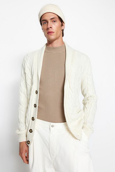 Slim fit new arrivals cardigans mens