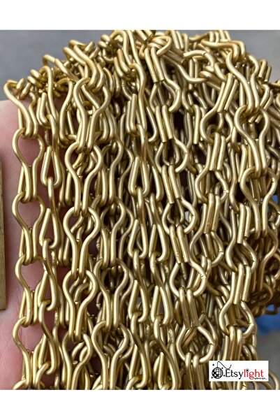 Etsylight سلسلة فلورسنت، سلسلة خطاف مزدوج - 3 متر - لون أصفر