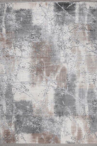 Almoss KUVARS 5443V K.GRİ-VİZON AKRİLİK MAKİNA HALISI