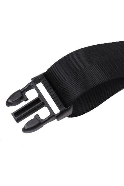 BALP 4 Pieces Black Luggage Suitcase Safety Belt Fits All Suitcases Width 4cm