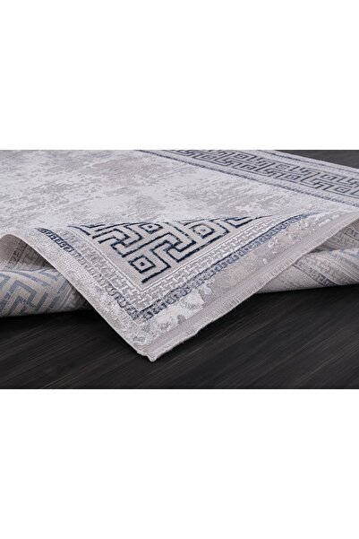 Almoss MOCCA KLASİK 5198M GRİ-MAVİ MAKİNE HALISI