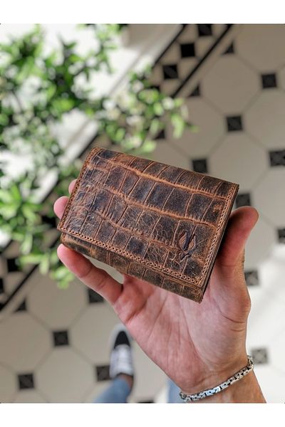 Visso leather VİSSO 660 PIELE ACCORDION PIELE CU CARD DE CREDIT BĂRBAȚI FEMEIE PORTOfel PIELE