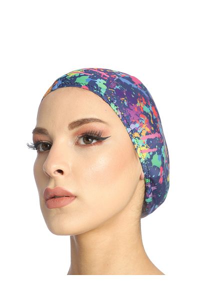 vawensea Lycra Cloth Swimmer Sea Pool Cap 5777 Navy Blue