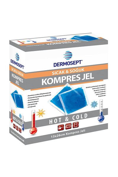DERMOSEPT Hot Cold Thermo Gel Compress Ice Gel Thermogel 13*26 Cm