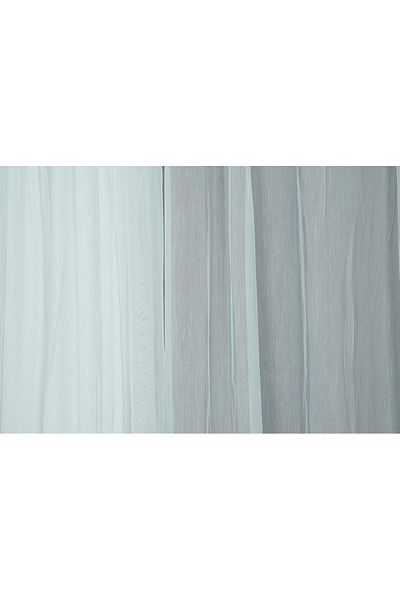 AKÇA TEKSTİL TTM PATTERN BROKEN WHITE COLOR SINGLE WING Ready planted Pleated Background Curtain 300*260 cm