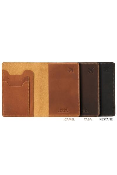 OttoAngelino OTTO ANGELINO Genuine Leather CREED CARD AND PASSPORT CASE WITH BILLET SLOT