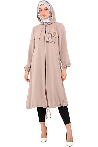 Saraylı Kadın Tesettür Giyim Aerobin Kapüşonlu Spor Kap