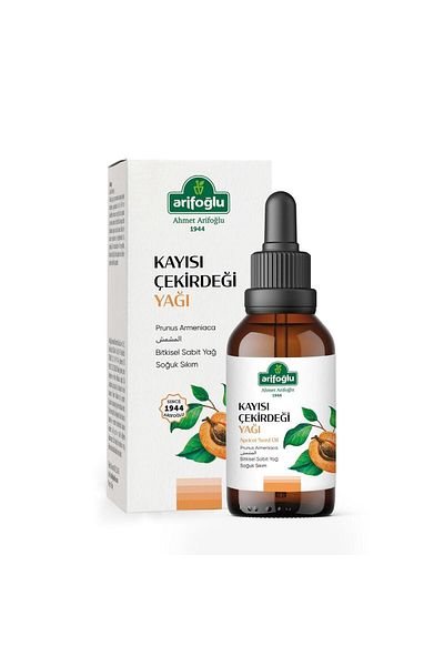 Arifoğlu 50 ml 100% Pure and Natural Apricot Kernel Oil