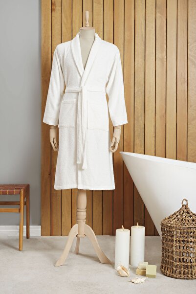 Karaca Home Dielle Offwhite Recycle Women's Bathrobe S/m