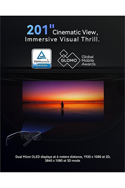 TCL RayNeo XR Gözlükler TCL NXWEAR S - 201 İnç 1080P