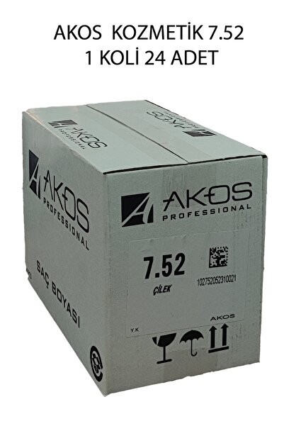 AKOS TÜP BOYA 7.52 (1 KOLİ 24 ADET)