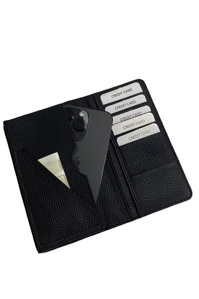 BUDEAY Business Genuine Leather Wallet with Phone Compartment