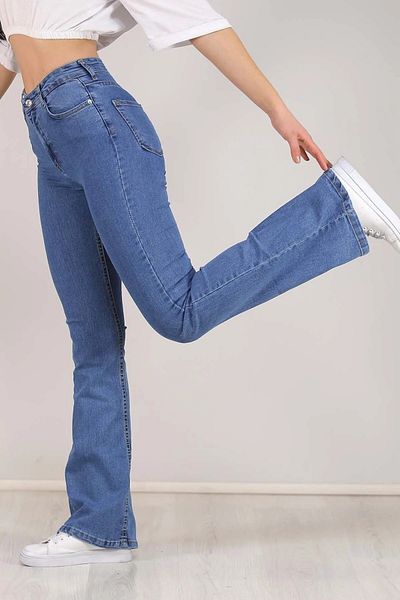 Livik Non-Fading High Waist Lycra Spanish Leg Jeans