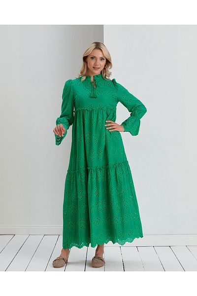 Afra Lıne Lined long summer comfortable dress