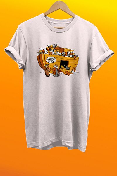 remonz Μπλουζάκι Noah's Ark με στάμπα 100% βαμβακερό Basic T-shirt κανονικού μεγέθους