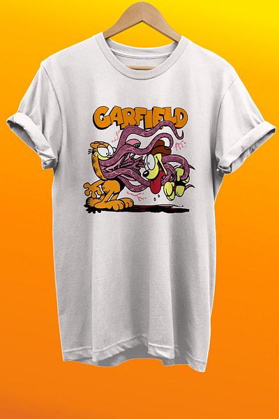 remonz Μπλουζάκι Garfield Printed 100% Cotton Oversize