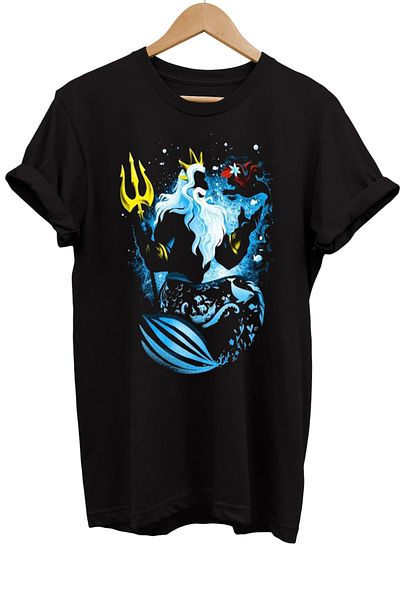 remonz Μπλουζάκι Phoseidon Printed 100% Cotton Oversize