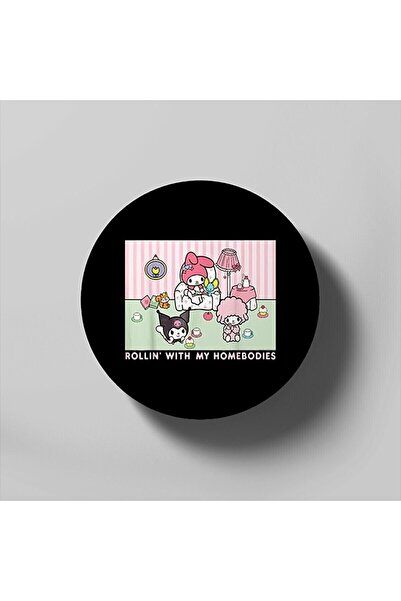 HobiShop My Melody And Kuromi Rollin With My Homebodies Bardak Altlığı