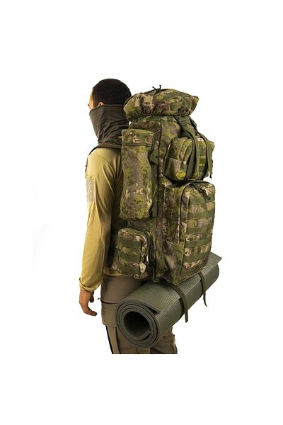 Asker Kolisi Camouflage 110 Lt Tactical Mountaineer Operation Bag