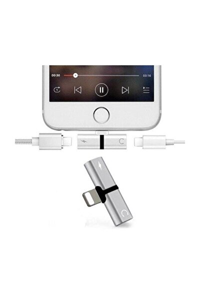 Genel Markalar Iphone 7 8 Plus X 11 Uyumlu Soket Çoğaltıcı Kulaklık Adaptörü
