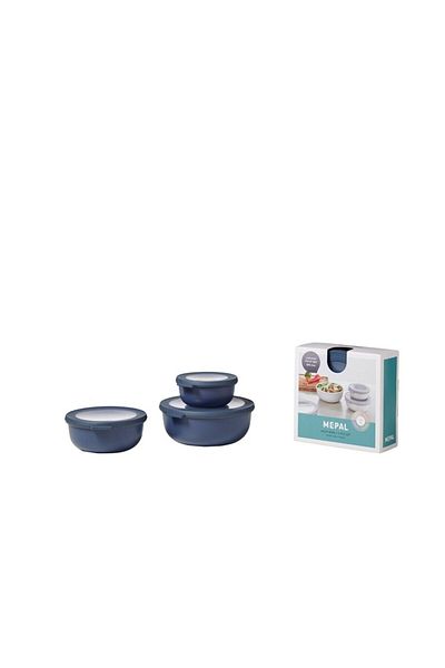 Mepal Set Cirqula Round 3 Piece Storage Container (350+750+1250)