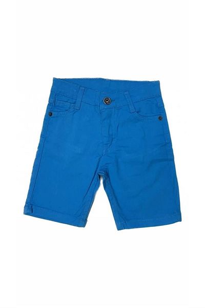 minny max Turquoise Color Gabardine Children's Capri with Adjustable Elastic Waist