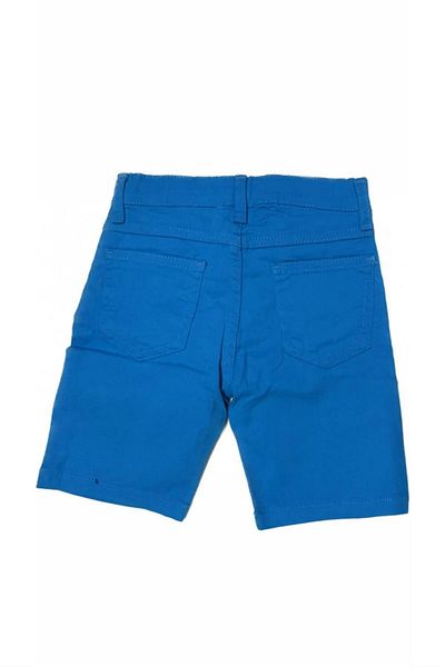 minny max Turquoise Color Gabardine Children's Capri with Adjustable Elastic Waist