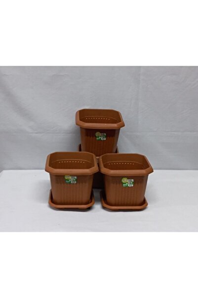 Hak Plastik Kare Saksı No 2 Klasik Çiçek Saksısı