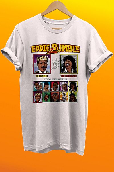 remonz Μπλουζάκι Eddie Murphy με στάμπα 100% βαμβακερό Basic T-shirt κανονικού μεγέθους