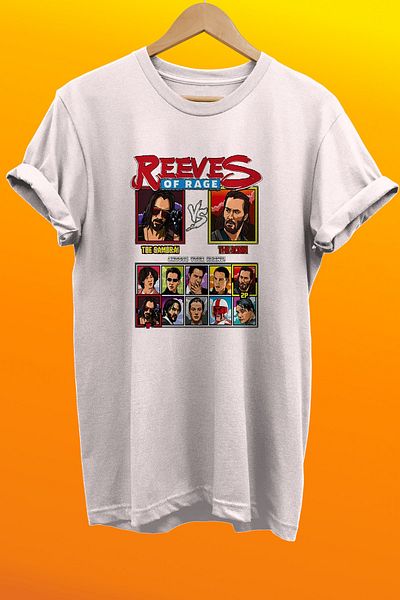 remonz Keanu Reeves Characters ταινίας με στάμπα 100% βαμβακερό μπλουζάκι Basic T-shirt κανονικού μεγέθους