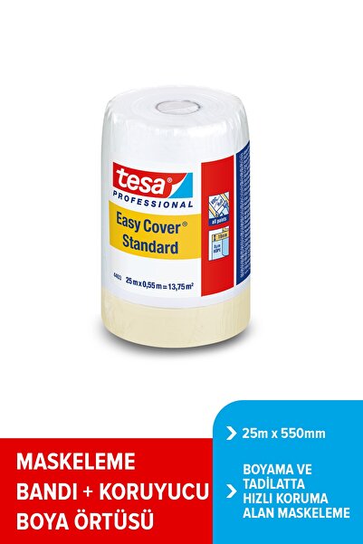 Tesa Bantlı Pratik Örtü, 25m:550mm