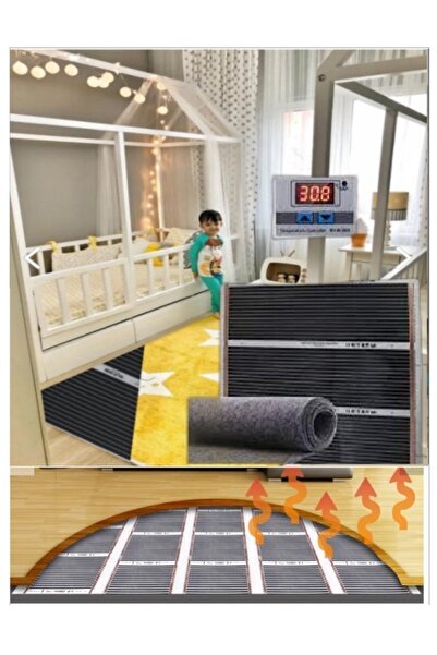 OXA TEKNOLOJİLERİ MÜHENDİSLİK Halı Altı Karbon Film Isıtıcı 50x100cm Dijital Termostatlı