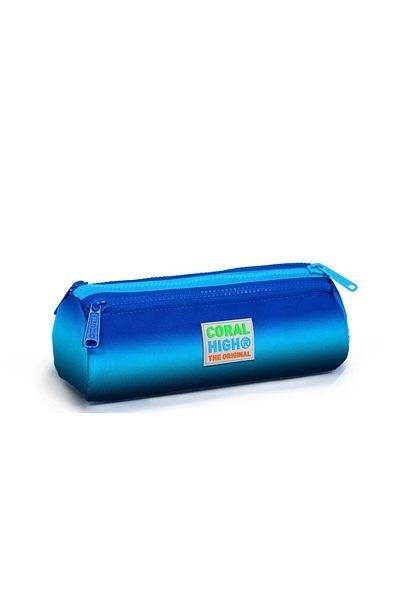 Coral High Παιδική τσάντα μολυβιού τριών διαμερισμάτων μεταβατικής μπλε χρώματος Navy Blue 22045