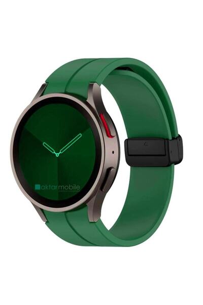 AktarMobile Samsung Galaxy Watch 6 Classic 43 / 47 Mm Silikon Kordon Magnetik...