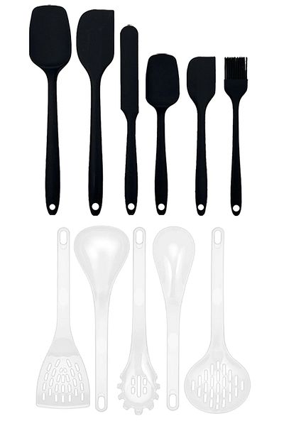 Silicon and Stainless Steel 37Piece Nylon Non-stick Spatula Set