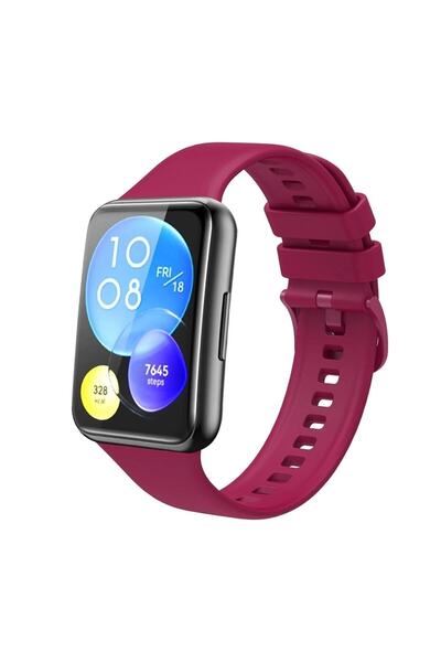 Dolia ساعة Huawei Watch Fit 2 متوافقة تمامًا مع سوار سيليكون رياضي ذو سطح ناع...