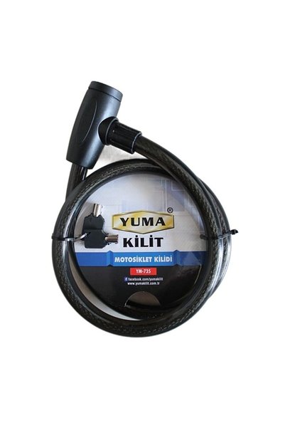 Toptan Bulurum Yuma Ym-735 120 cm 20 mm Motorcycle Lock