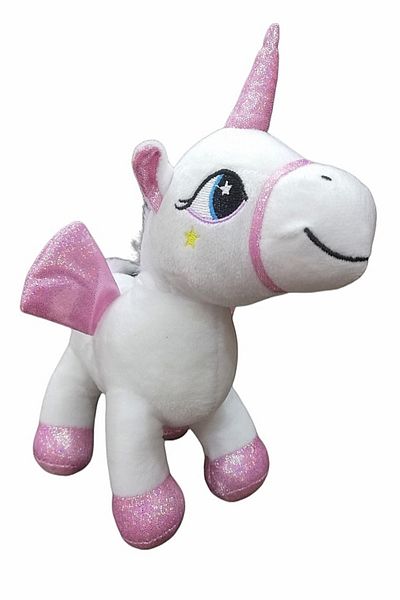 Şeker Adası Winged Horned Unicorn Pony Horse Plush Toy 20cm