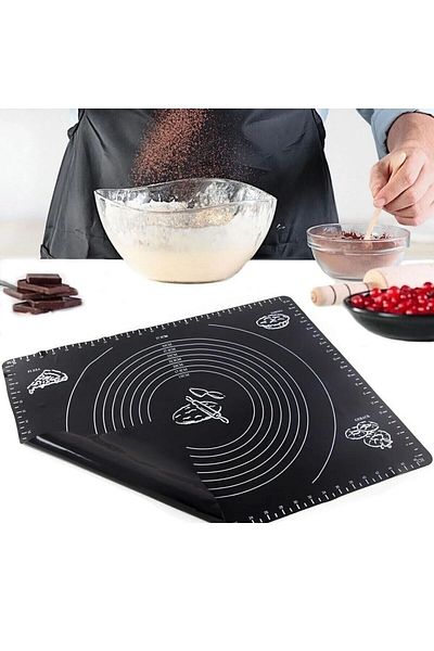 Buffer ® Silicone Multi-Purpose Wide Dough Mat Dough Rolling Mat 40*50 Cm