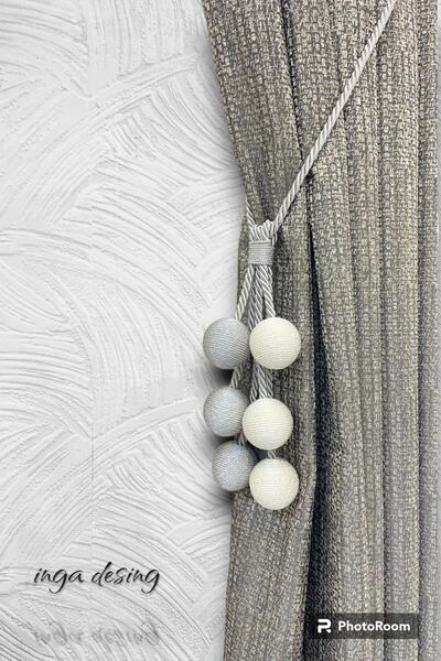 inga desing brașoletă de tavan cu legare cortină 6 bile