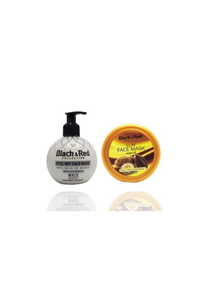 Black Red Peel-Off White & Argan Face Mask