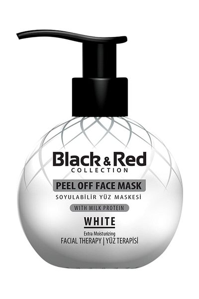 Black Red Black & Red Peel Off White Face Mask 250 ml + Clay Face Mask with Charcoal Extract 400gr