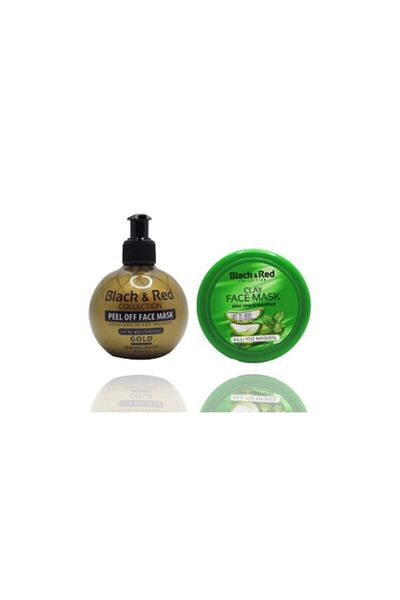 Black Red Peelable Gold & Aloe Vera Face Mask