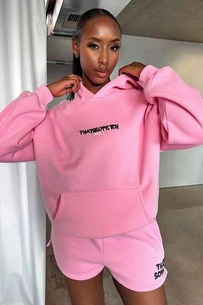 Hot pink sales sweatshirt mens