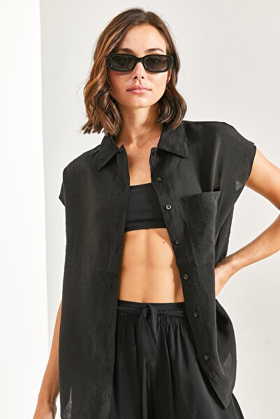 Bianco Lucci Dámská tkanina Ayrobin bez rukávů 4620