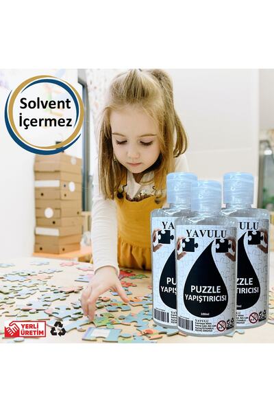 yavulu Puzzle Koruyucusu Puzzle Yapıştırıcı Puzzle Tutkalı Sıvı Form (ŞEFFAF) 100ml